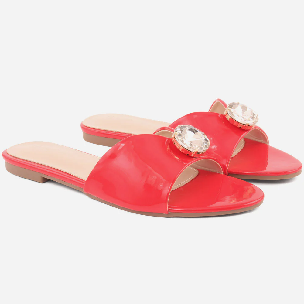 Womwn "TIFFANI" Gemstone Stylish Slippers - Image 2
