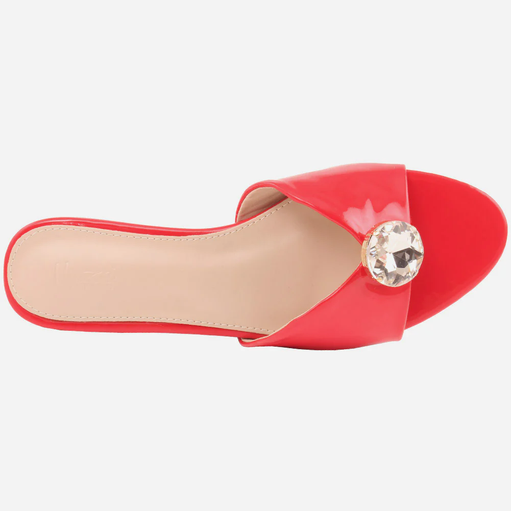Womwn "TIFFANI" Gemstone Stylish Slippers - Image 4
