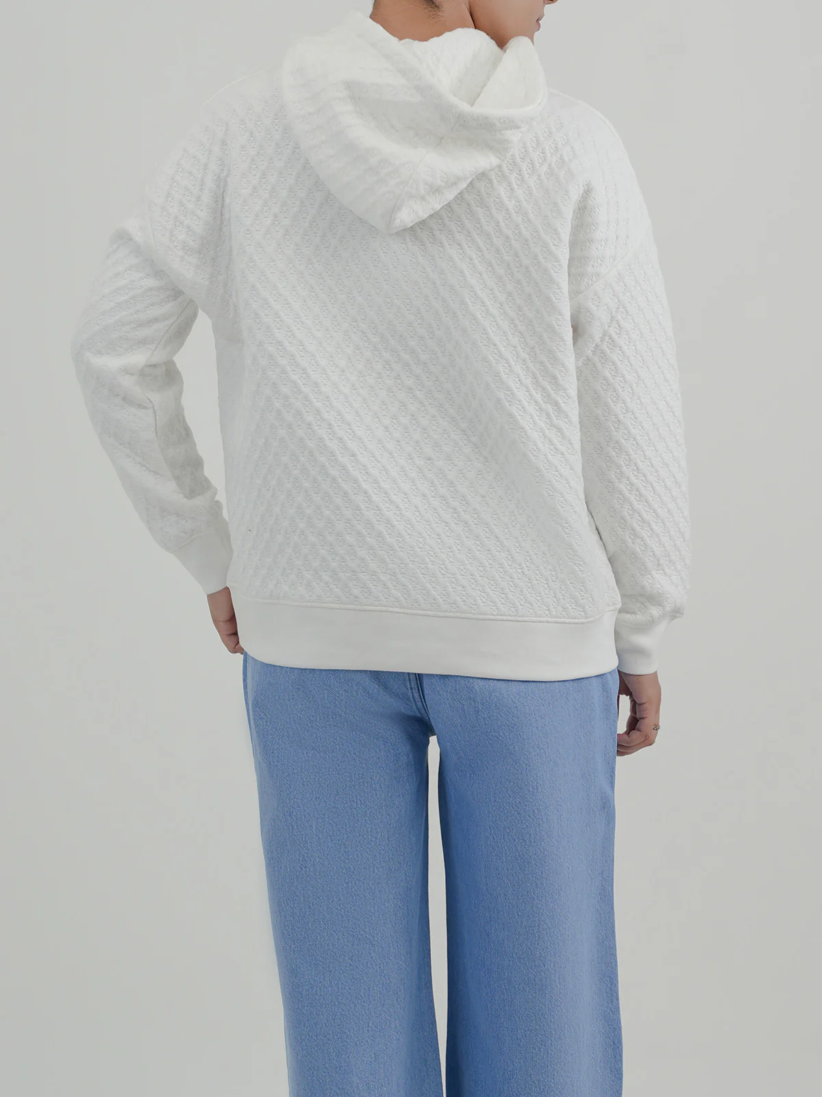 "YAPANY" Comfort Textured Fleece Hoodie - Image 7