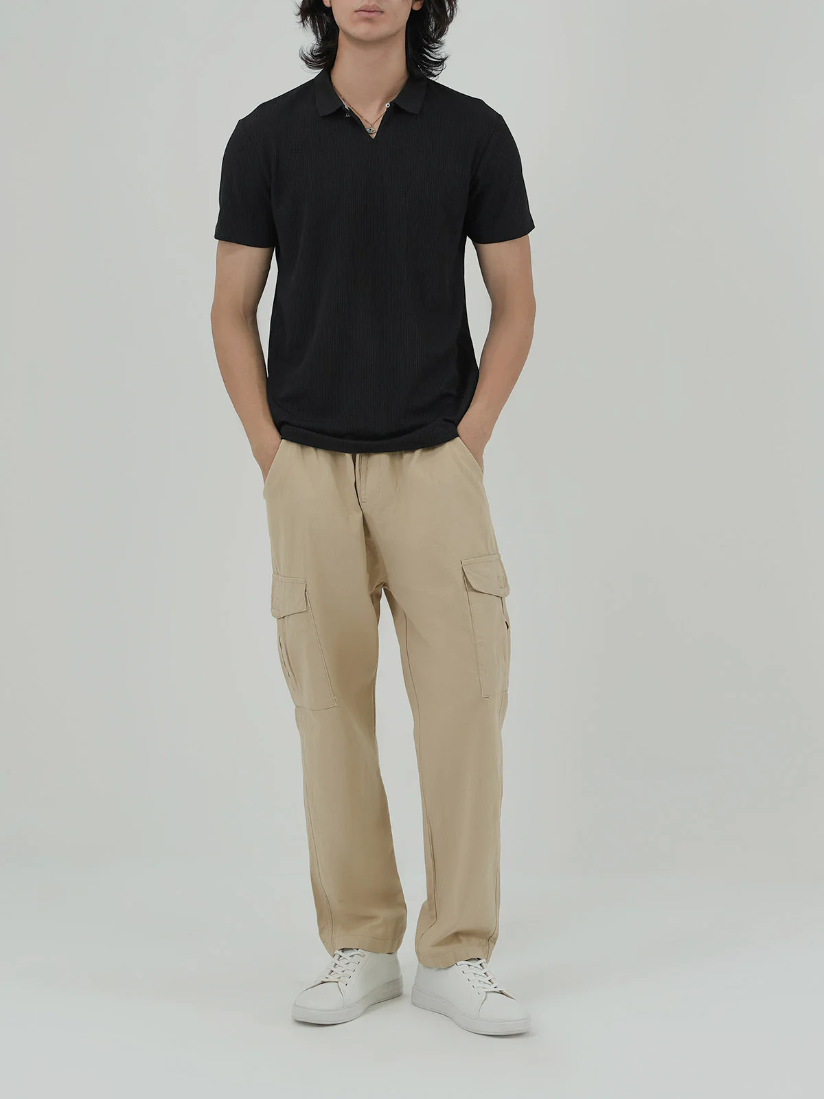 "ZARYN" Relaxed Regular Fit Polo Shirt - Image 2