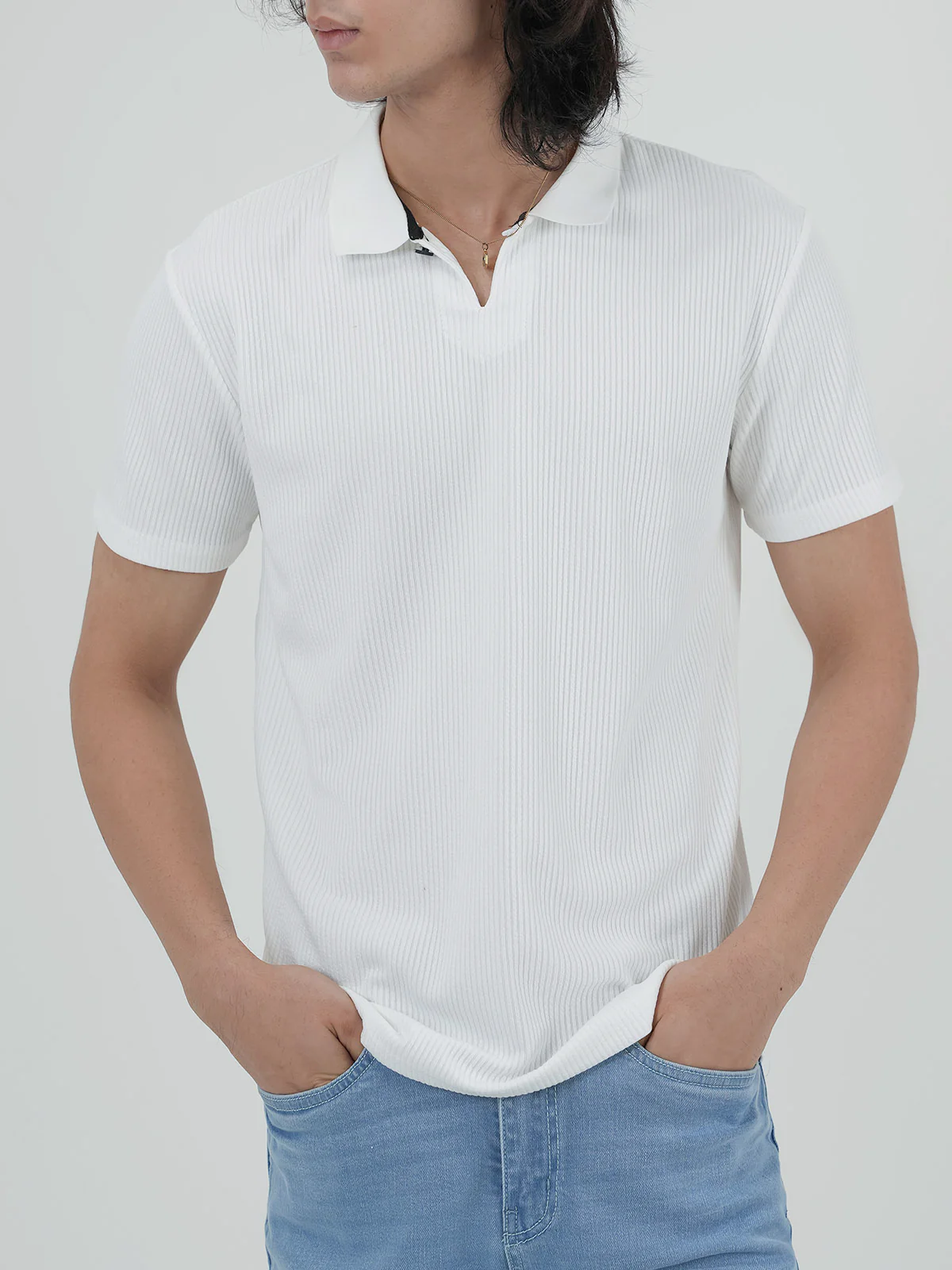 "ZARYN" Relaxed Regular Fit Polo Shirt - Image 4